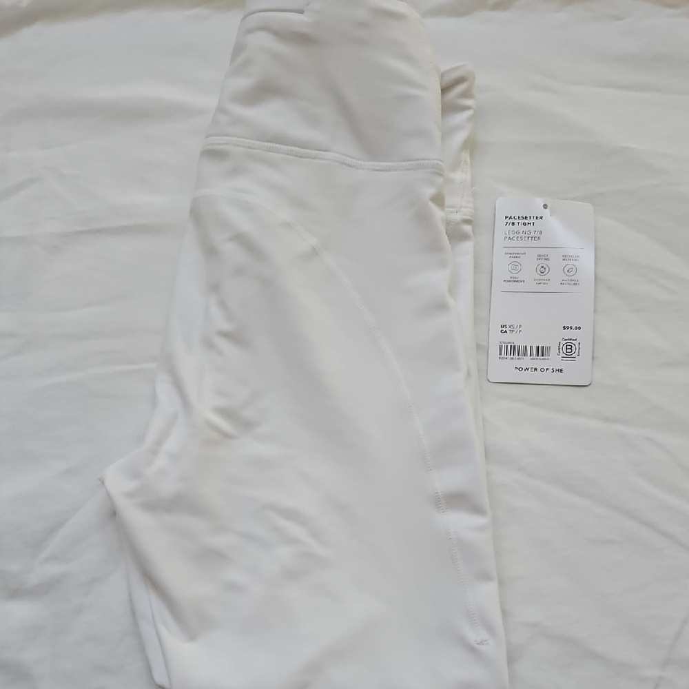 Athleta White 7/8 Pacesetter Leggings
